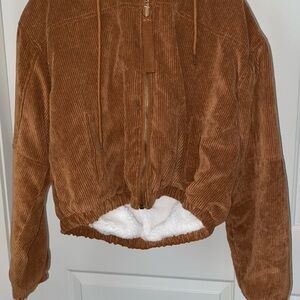 Women's Tan Corduroy Jacket